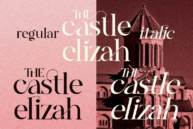 The Castle Elizah Serif font