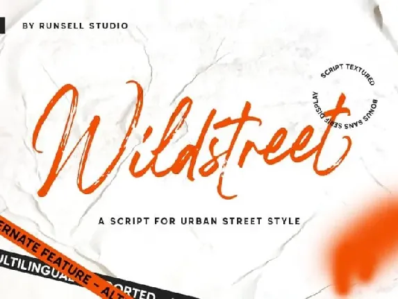 Wildstreet Brush font