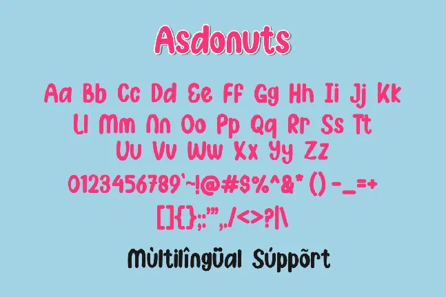 Asdonuts font