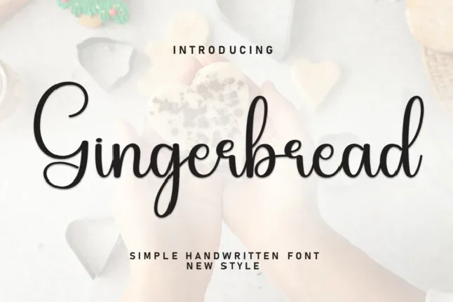 Gingerbread Calligraphy font