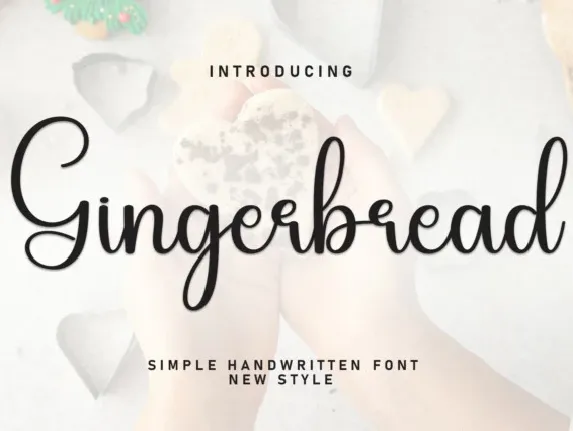 Gingerbread Calligraphy font