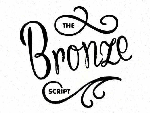 Bronze Script Personal Use font