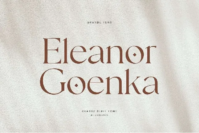 Eleanor Goenka font