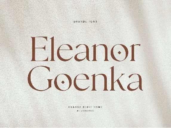 Eleanor Goenka font