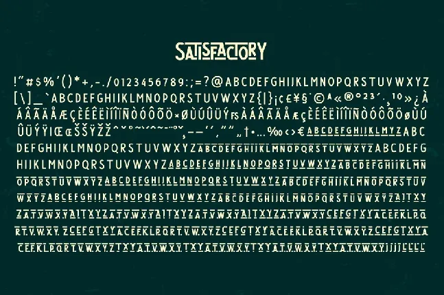 Satisfactory font