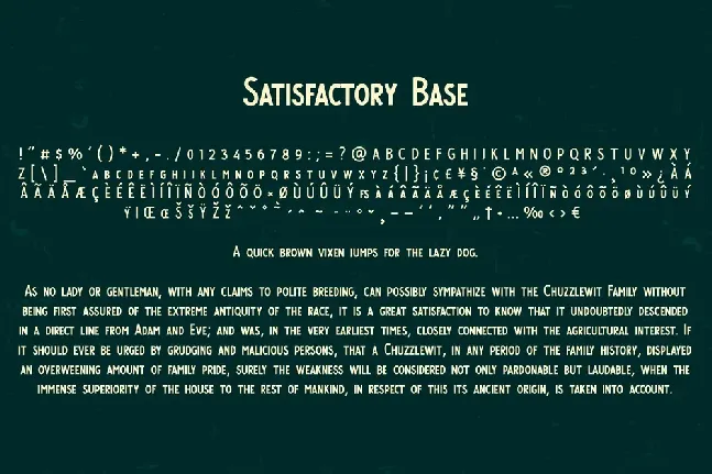 Satisfactory font