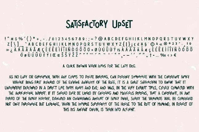 Satisfactory font