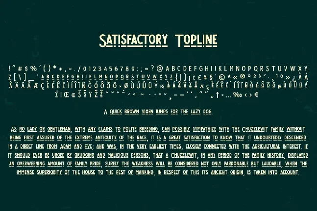 Satisfactory font