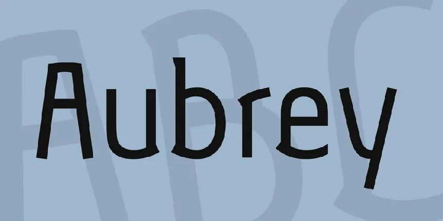 Aubrey font