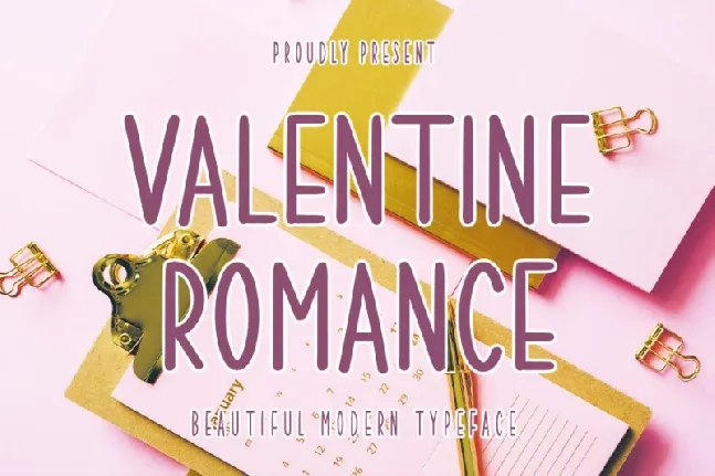 Valentine Romance font