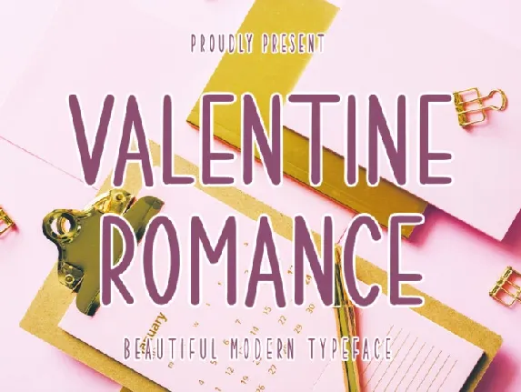 Valentine Romance font