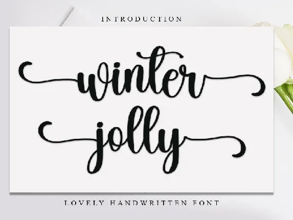 Winter Jolly font