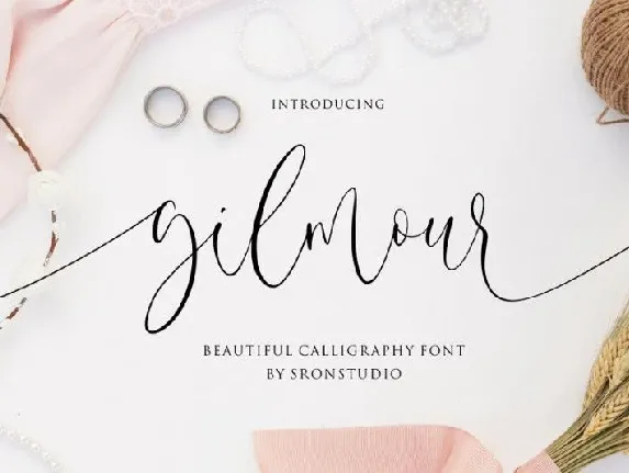 Gilmour Calligraphy font