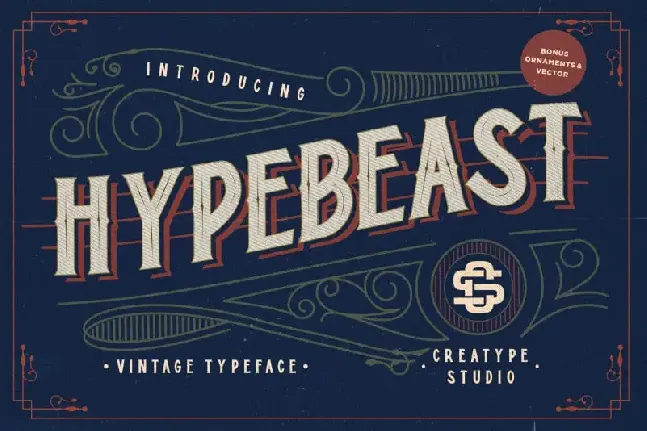 Hypebeast â€“ Layered & Vintage font