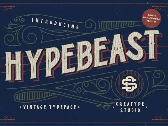 Hypebeast â€“ Layered & Vintage font