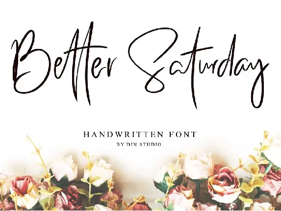 Better Saturday Script font