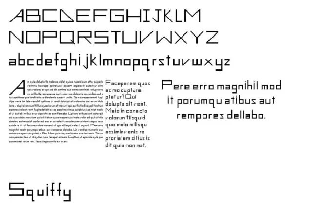 Squiffy font