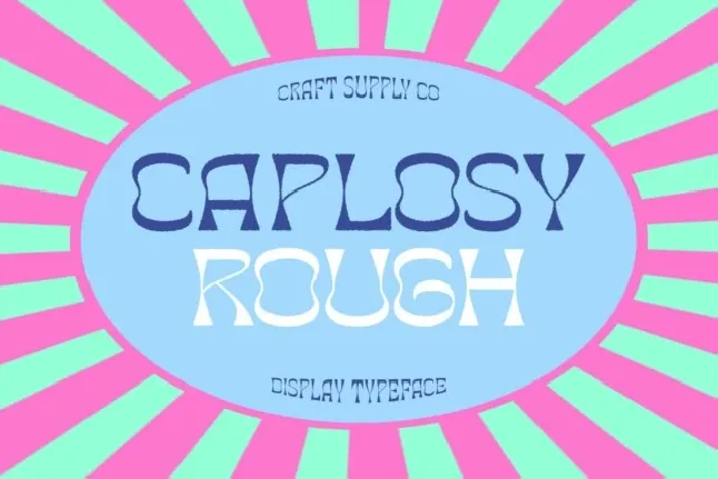 Caplosy Rough font