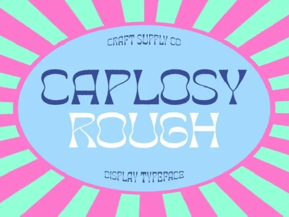 Caplosy Rough font