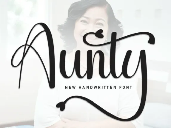 Aunty Script font