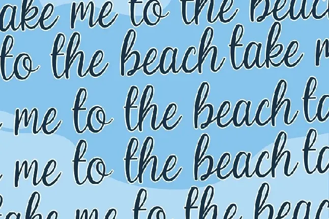 Beach Umbrella font