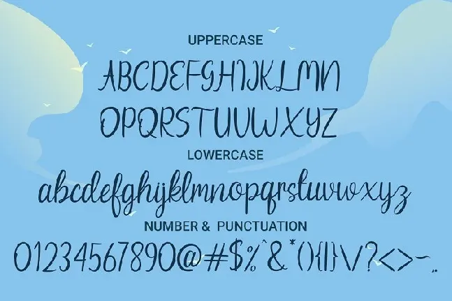 Beach Umbrella font