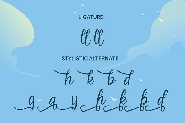 Beach Umbrella font