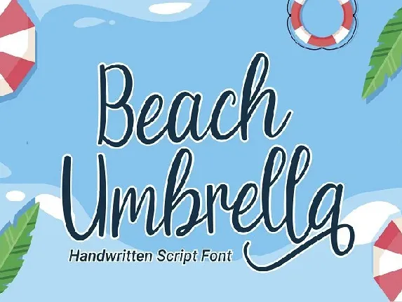 Beach Umbrella font