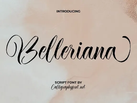 Belleriana Demo font