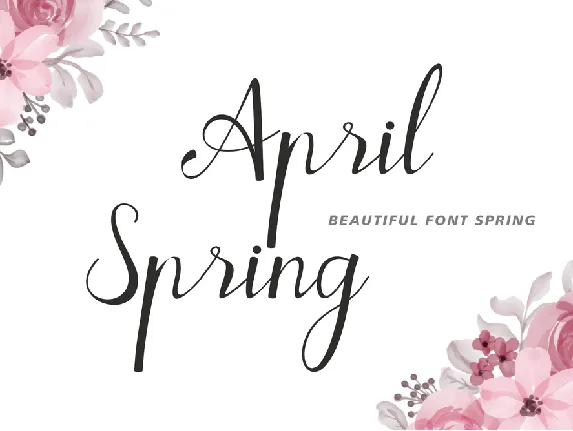 April Spring font