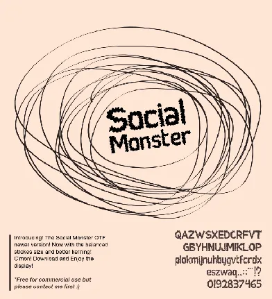 Social Monster font