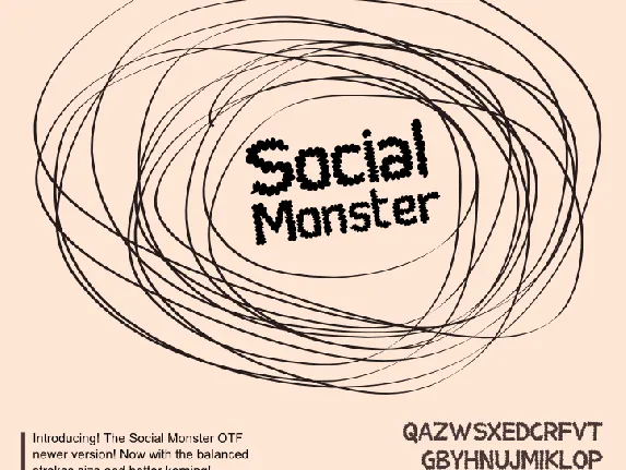 Social Monster font