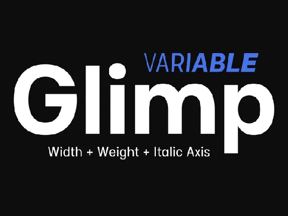 Glimp font