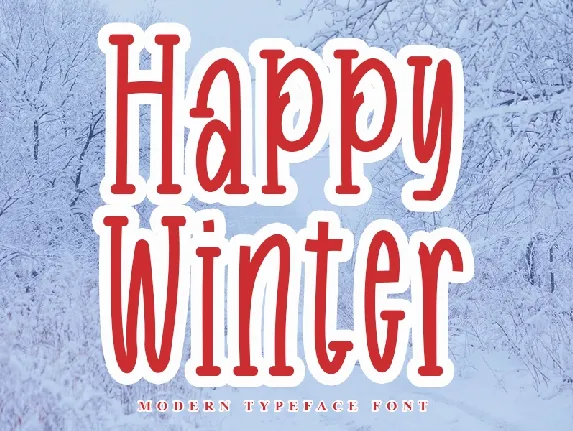 Happy Winter font