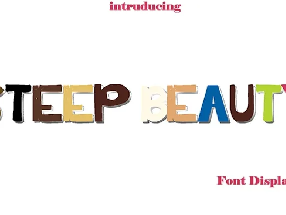 Steep Beauty font