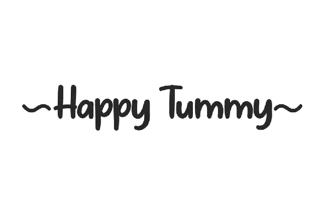 Happy Tummy font