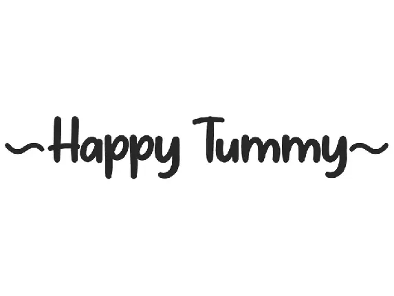 Happy Tummy font