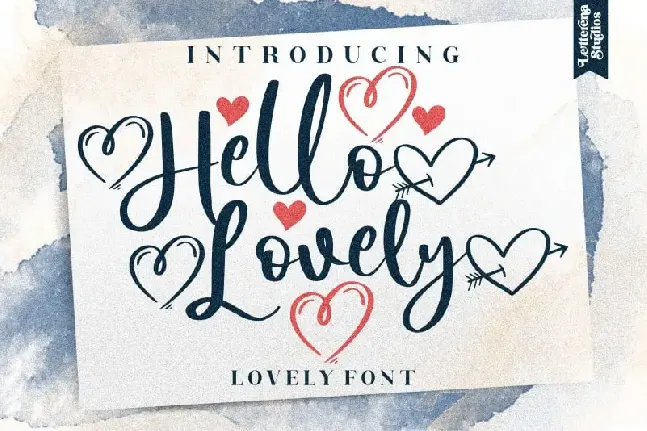 Hello Lovely Script font