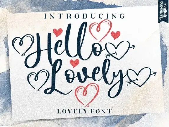 Hello Lovely Script font