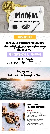 Maaria Brush font