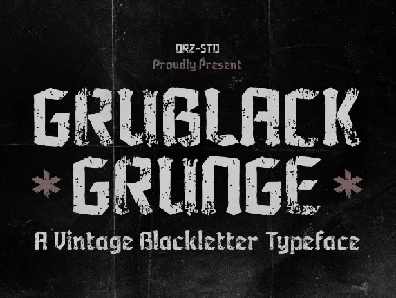 Grublack font