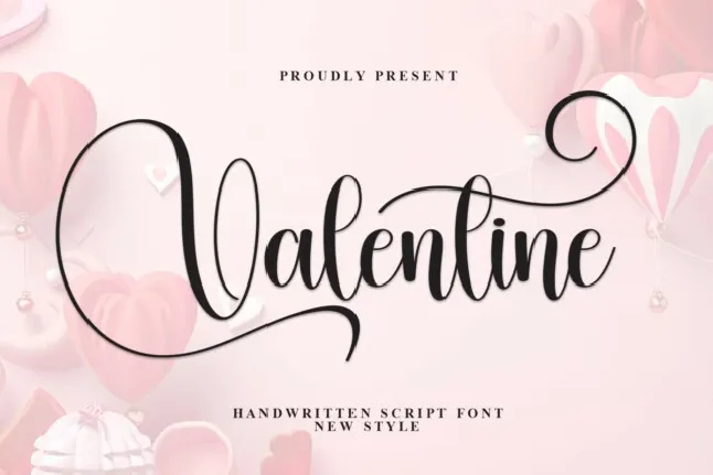 Valentine Calligraphy font