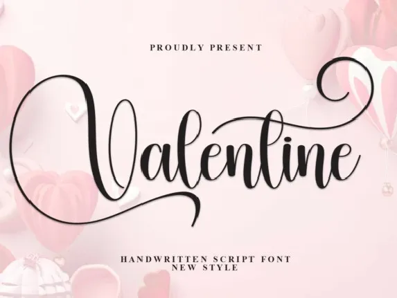 Valentine Calligraphy font