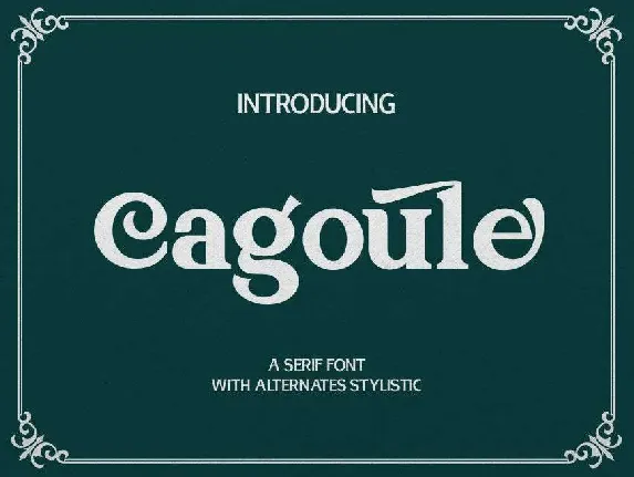 Cagoule font