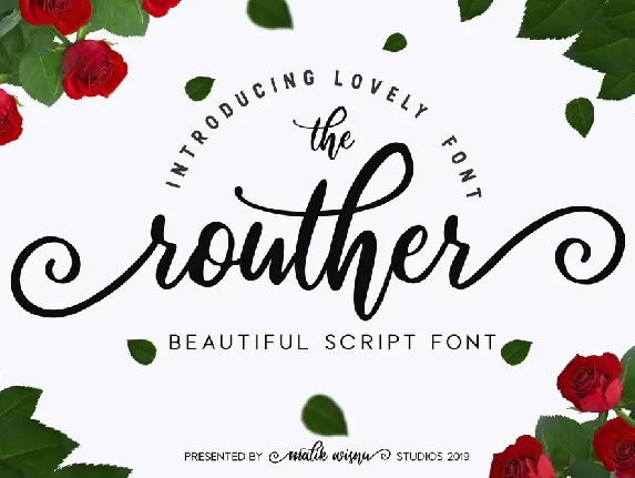 Routher Script Free font