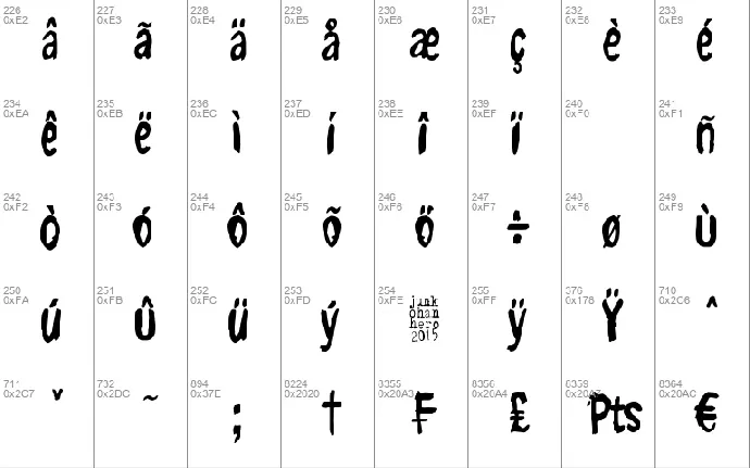 Kasuaari kirjastossa font