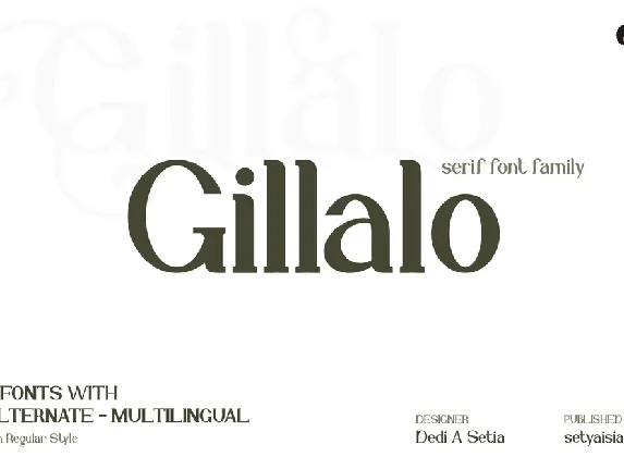 Gillalo font