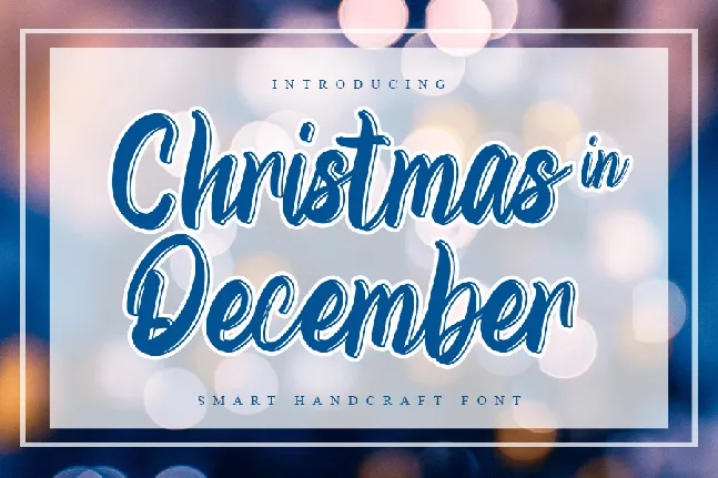 Christmas in December font