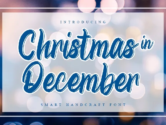 Christmas in December font