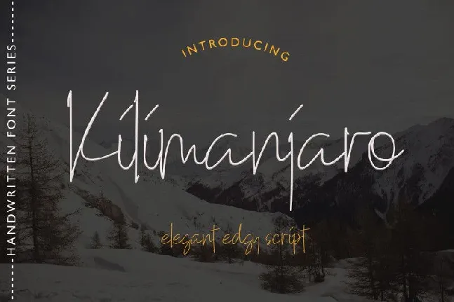 Kilimanjaro font